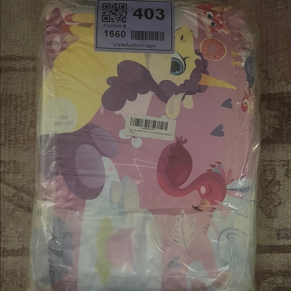 Unicorn Baby Play Mat - Pink and Yellow